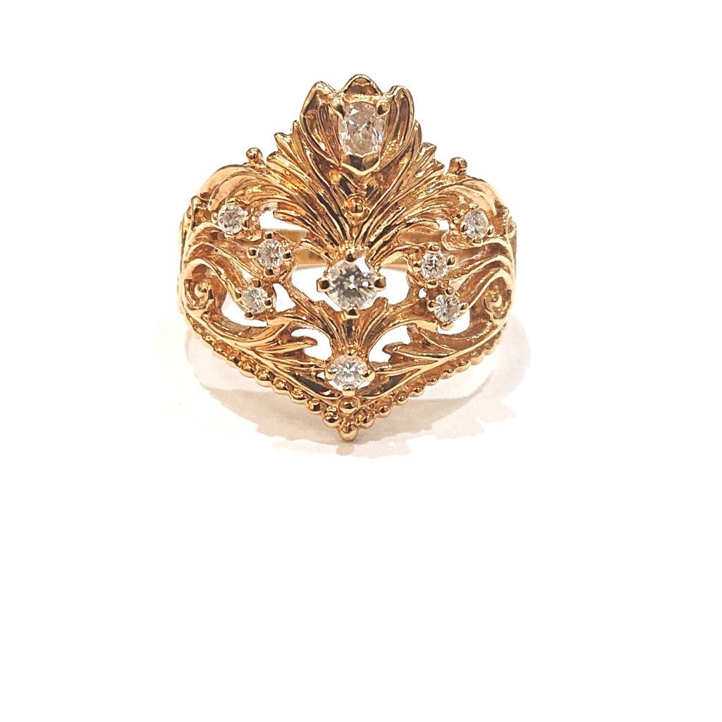 18金 デザインリング